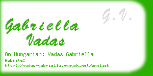 gabriella vadas business card